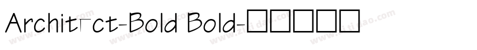 Architect-Bold Bold字体转换